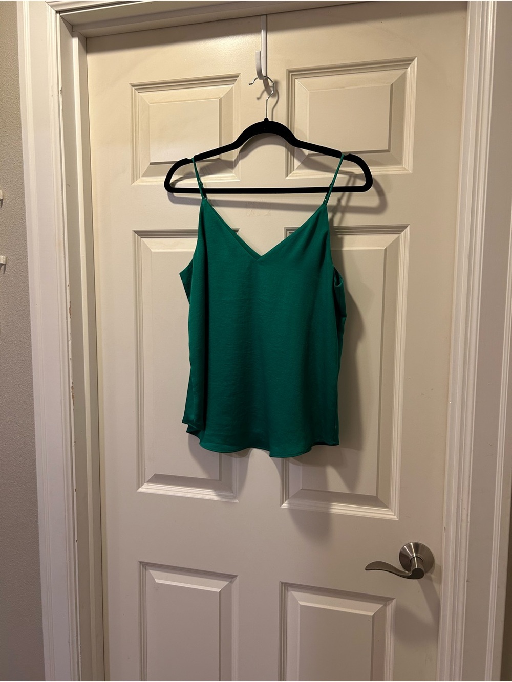 Express Emerald Green V-Neck Cami Tank Top